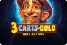 3 Carts of Gold machine avec chariots d'or